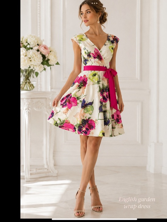 Ted Baker Dresses & Skirts - Ted Baker London English Garden Wrap Dress NWT Silk Cotton Floral Dress 🌸